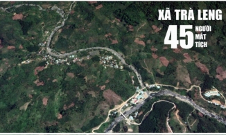 Ảnh vệ tinh khu vực sạt lở đất kinh hoàng tại Quảng Nam vùi lấp 53 người 