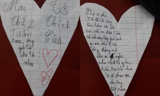 Phì cười trước lá thư tỏ tình sai chính tả tùm lum của cô nhóc lớp 4