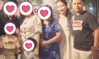 Primmy Trương nhìn như phụ nữ mang thai 6 tháng khi lộ diện cùng Phan Thành