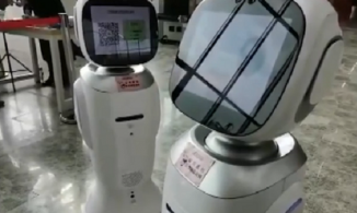 Clip hai con robot cãi nhau kịch liệt gây sốt trên mạng xã hội