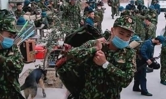 Bộ đội lên rừng dựng lều nhường doanh trại cho dân cách ly 