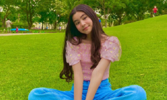 Hạt Dẻ - gái út nhà Quyền Linh 13 tuổi cao gần 1m7, thần thái hơn người