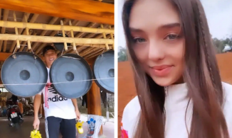 Thủ thành Tiến Dũng đưa bạn gái mẫu Tây xinh đẹp về quê ăn Tết