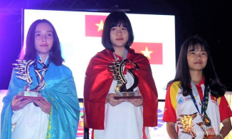  Nữ sinh lớp 10 ở Thái Nguyên vô địch cờ vua thế giới