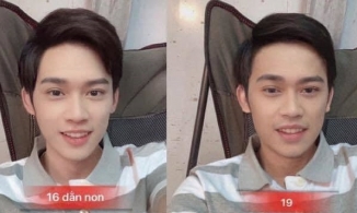 Hot TikToker mới nổi Hoài Linh 'đu trend' xài app đẹp trai không thua idol Hàn