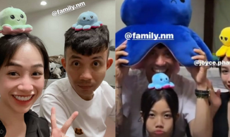 Chơi đùa bên con cháu, đại gia Minh Nhựa hiện nguyên hình ông ngoại tuổi 30