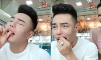 Lê Dương Bảo Lâm gặp sự cố hy hữu, bị rơi răng giả khi đang livestream