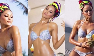 Quên Kendall Jenner ngồi sưởi nắng đi, nhìn H'Hen Niê đi dạo bể bơi đây này