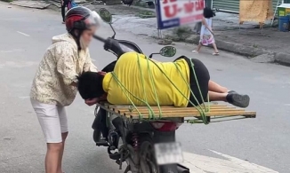 Dân tình cười ngất với hình ảnh 'nóc nhà' cột chồng nhậu say lên xe rồi chở về 'ngon ơ'