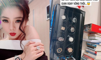 Chán khoe bồ lẫn khoe dáng, Lệ Quyên khoe của là BST đồng hồ tiền tỷ