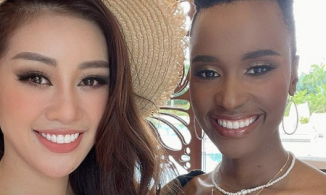 Khánh Vân được ưu ái xuất hiện cùng Hoa hậu Hoàn Vũ 2019