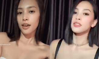 Tiểu Vy 'suýt lộ' khi đu trend biến hình nhưng quấn cộc mỗi chiếc khăn tắm