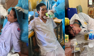 Những tấm hình lay động tận tâm can trong mùa dịch Covid-19 từ các chiến sĩ áo trắng