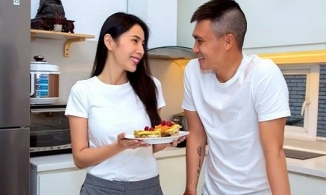 Giữa ồn ào ăn chặn tiền từ thiện, Thủy Tiên được Công Vinh an ủi mát lòng: 'Vợ đẹp lại nấu ăn ngon'