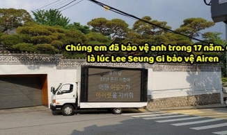 Fan Lee Seung Gi thuê hẳn xe tải chạy quanh nhà có dòng chữ phản đối thần tượng hẹn hò với Lee Da In