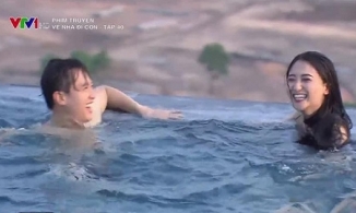 Thêm clip Anh Thư trong Về Nhà Đi Con, còn được Quốc Trường ve vãn