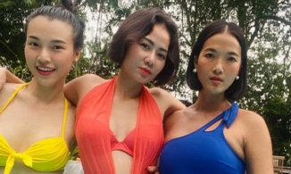 Bị tịch thu ca khúc, Thu Minh khoe dáng nuột cùng hội chị em tại Singapore