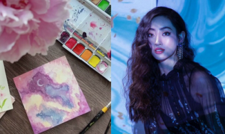 Fan ngỡ ngàng khi 'Hoa hậu tri thức' Lương Thùy Linh có tài vẽ tranh 'không phải dạng vừa'