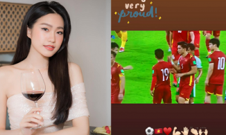 Doãn Hải My thức cả đêm cổ vũ cho Đoàn Văn Hậu, thế này không yêu sao được