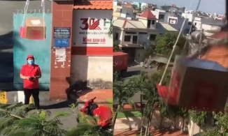 Shipper đi làm vì đam mê, giao hàng cho khách bằng flycam