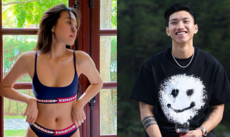 Đoàn Văn Hậu cười ngượng khi 'tình tin đồn' Doãn Hải My tung ảnh nội y