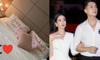 Nửa đêm, Lệ Quyên đăng ảnh giường tân hôn, nói lời ngọt ngào với tình trẻ