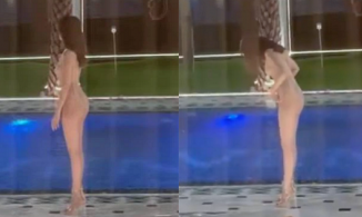 Quay lén Ngọc Trinh qua cửa sổ, Vũ Khắc Tiệp phải thốt lên: 'Hot quá'