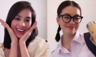 Hoa hậu Tiểu Vy lại bão like với màn biến hình thành nữ sinh tuổi ô mai