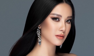 Á hậu Kim Duyên tập hô tên và xướng danh quốc gia tại Miss Universe