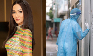 H'Hen Niê gây xúc động khi đi gõ cửa từng nhà xin mẫu xét nghiệm Covid-19