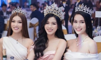 Đỗ Thị Hà tung ảnh đọ sắc bên 2 Á hậu, chúc mừng sinh nhật cô chị Ngọc Thảo