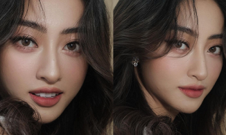 'Hoa hậu tri thức' Lương Thùy Linh càng chụp cận mặt càng đẹp 
