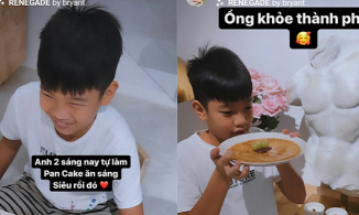 Hồ Ngọc Hà khoe quý tử Subeo vào bếp, nhìn thành phẩm mà ngỡ ngàng