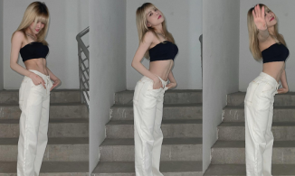 Thiều Bảo Trâm đổ rác lên đồ đẹp như đi dạo phố, lộ luôn cơ bụng mơ ước