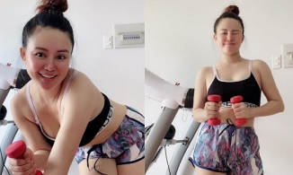 Vy Oanh lần đầu khoe trọn vóc dáng mẹ bỉm hậu sinh con thứ 3