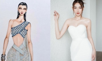 Cận cảnh chiếc váy Thùy Tiên sẽ diện tại Miss Grand International 2021