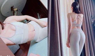 Lệ Quyên lưu lại khoảnh khắc mỗi chiều ngắm hoàng hôn và tập thể hình