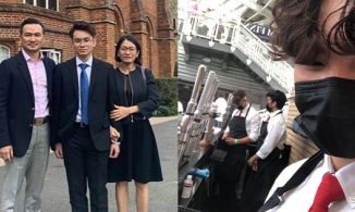 Con trai Chi Bảo đi làm phục vụ tại Mỹ