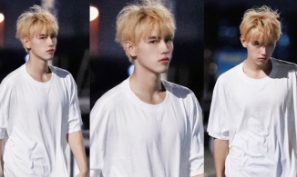 'Hoàng tử Dior' Trần Phi Vũ xuất hiện trên phố với mái tóc vàng rực