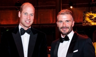 Đọ sắc bên Hoàng tử William, David Beckham vẫn 'trên cơ' dù bị thương ở mũi