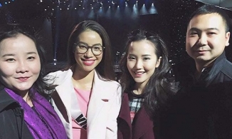 Ảnh ông xã Lan Khuê sang Mỹ cổ vũ Phạm Hương thi Miss Universe hot trở lại