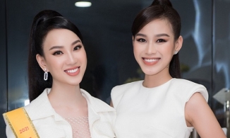Đỗ Thị Hà và Ngọc Thảo tiễn Ái Nhi đến Ai Cập chinh chiến Miss Intercontinental 2021