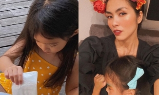 Con gái Hà Tăng cuối cùng cũng lộ diện, gương mặt là bản sao của mẹ