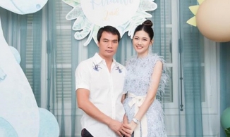 Á hậu Thanh Tú vô tình để lộ con riêng của ông xã đại gia?