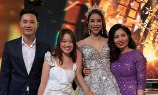 Lộ diện em trai và em dâu kín tiếng của Hoa hậu Phạm Hương