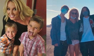 Đăng ảnh thơ ấu của con, Britney vui buồn lẫn lộn vì các con lớn quá nhanh