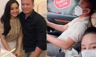 Có 1.000 tỷ, ông xã Vy Oanh vẫn tự tay chở vợ con đi tiêm phòng