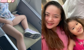 Mới 4 tuổi, con gái Phan Như Thảo đã sở hữu đôi chân 'cực phẩm' giống mẹ 