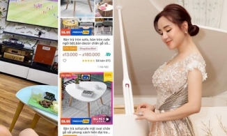 Vy Oanh bị netizen 'bóc giá' nội thất phòng khách giá bèo 'giống hàng xóm tui'
