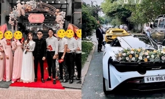 Đám cưới toàn siêu xe của trai đẹp là bạn thân Matt Liu, Cường Đô La